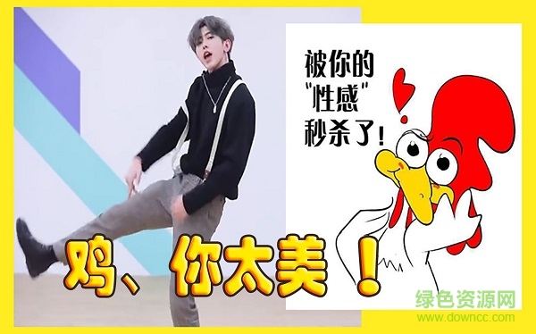 鸡你太美表情包