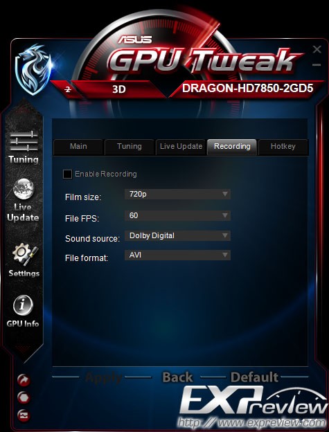 华硕显卡超频软件(ASUS GPU Tweak)v2.3.3.0官方中文版