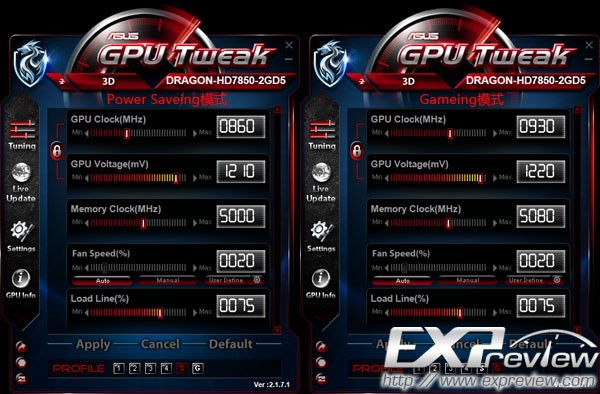 华硕显卡超频软件(ASUS GPU Tweak)v2.3.3.0官方中文版