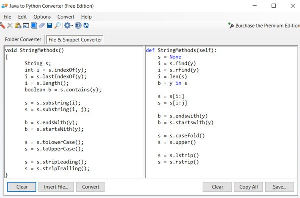 Java to Python Converter(Java到Python转换器)v21.8.31官方版